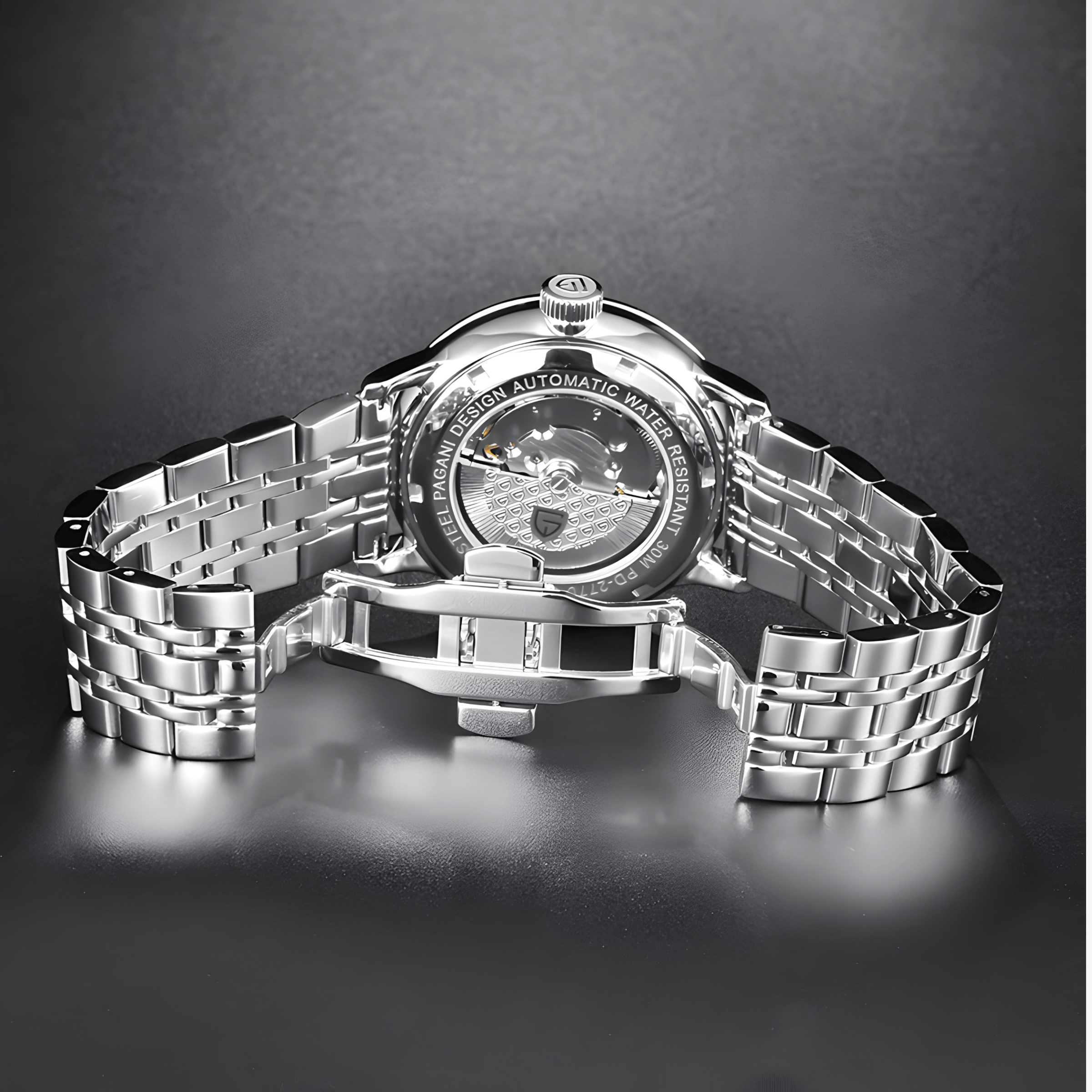 Muški Automatik Sat Pagani Desing PD2770 Metal - Black