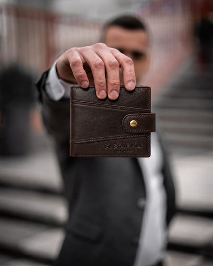 Muški Kožni Novčanik Carter - Dark Brown