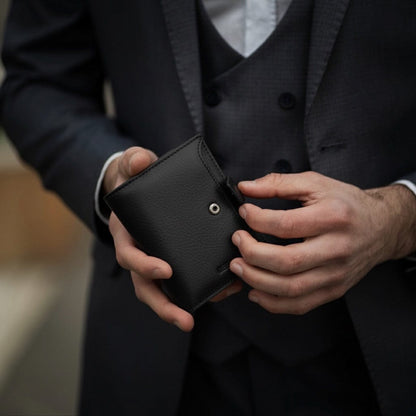 Muški Kožni Novčanik Geruola - Black 🦬