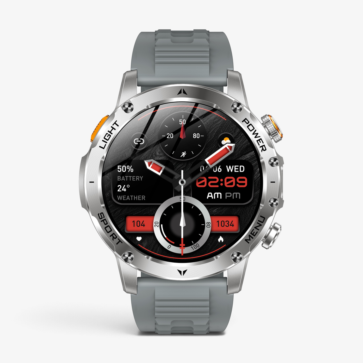 Muški Pametni Sat Military AK87 - Silver