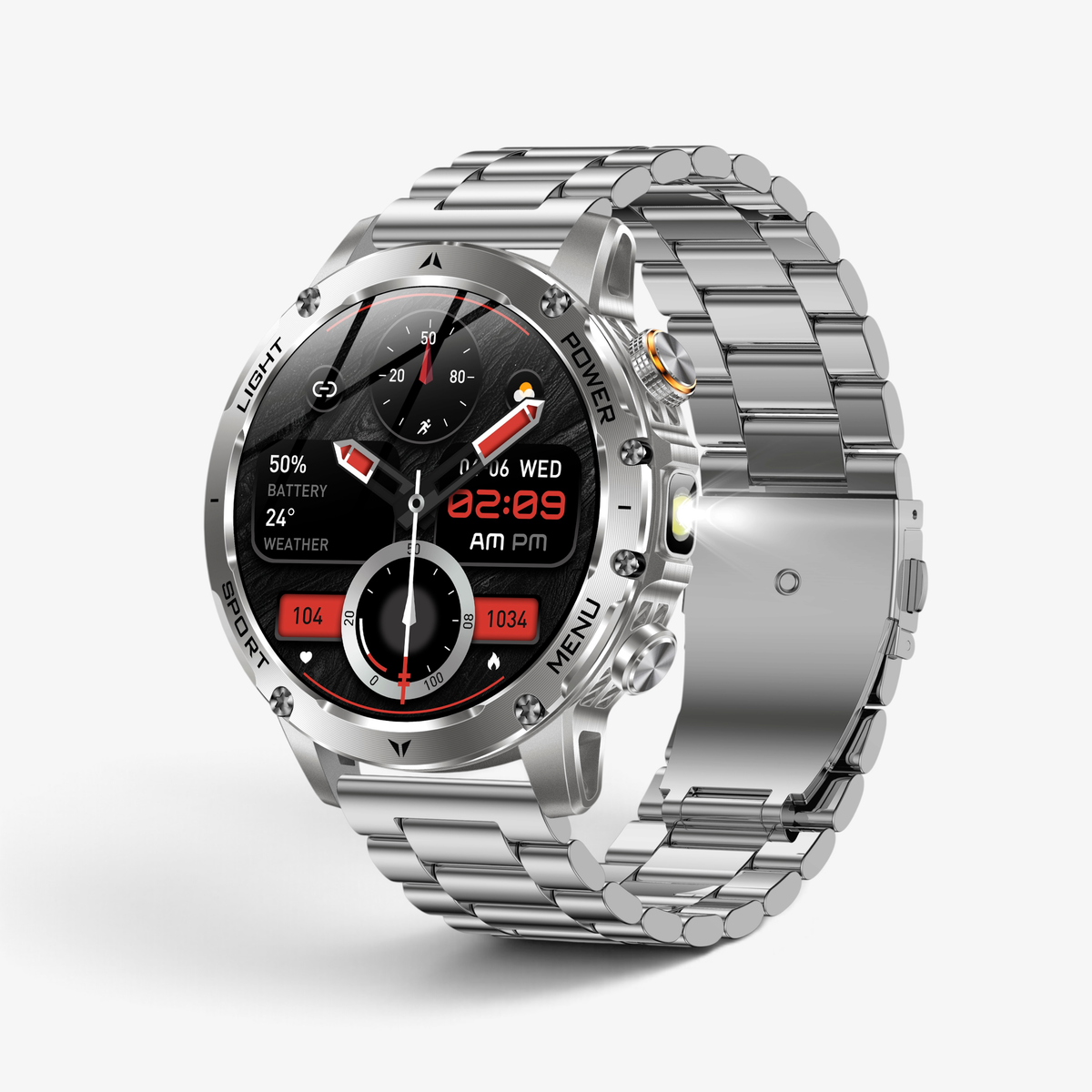 Muški Pametni Sat Military AK87 - Silver
