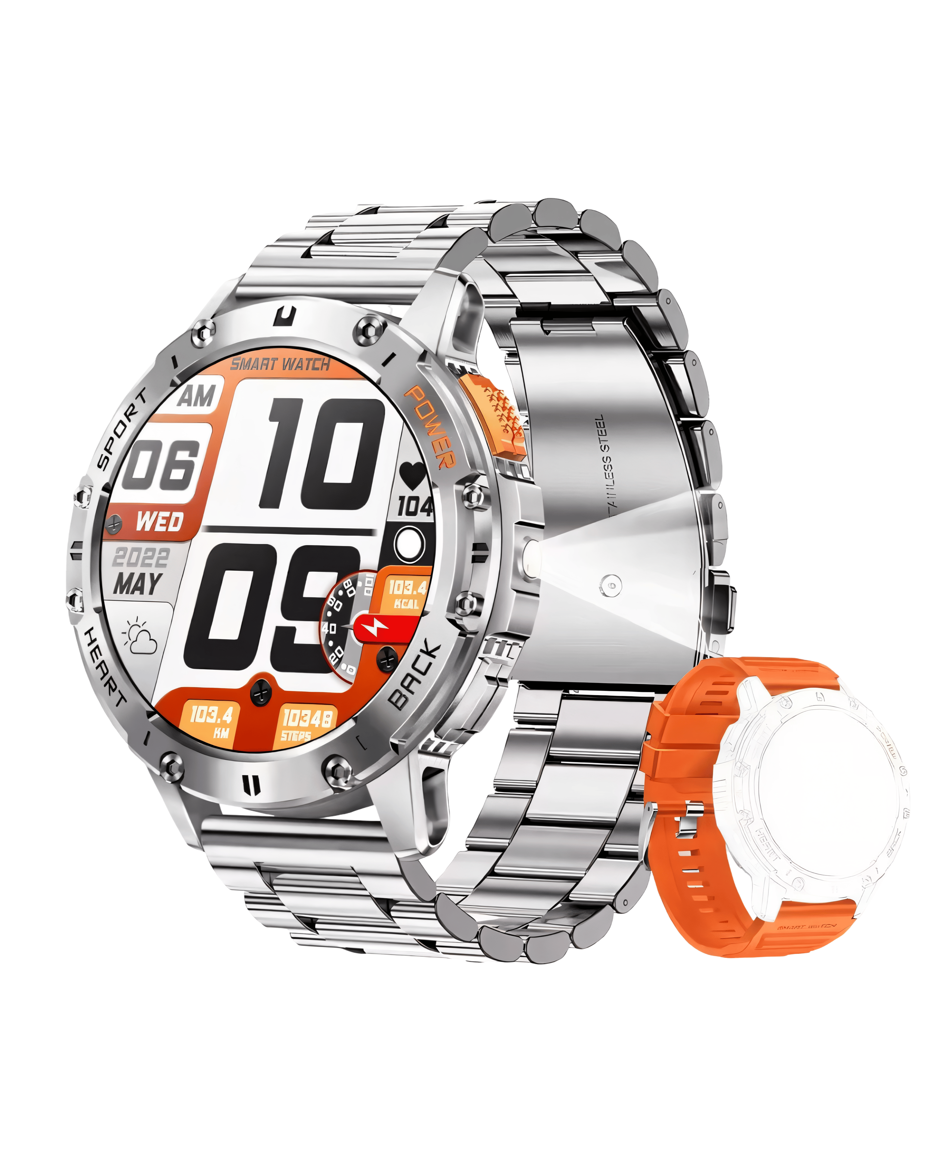 Muški Pametni Sat - Military K65 Orange