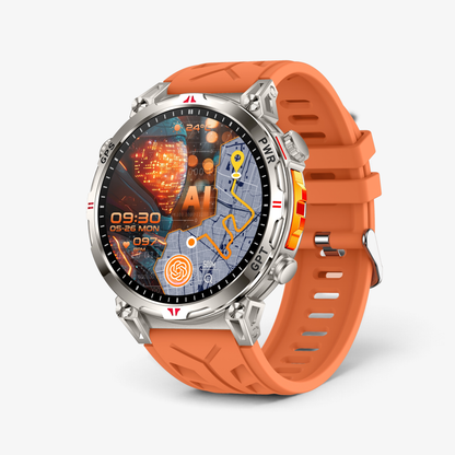 Muški Pametni Sat Military KC93 - Silver/Orange