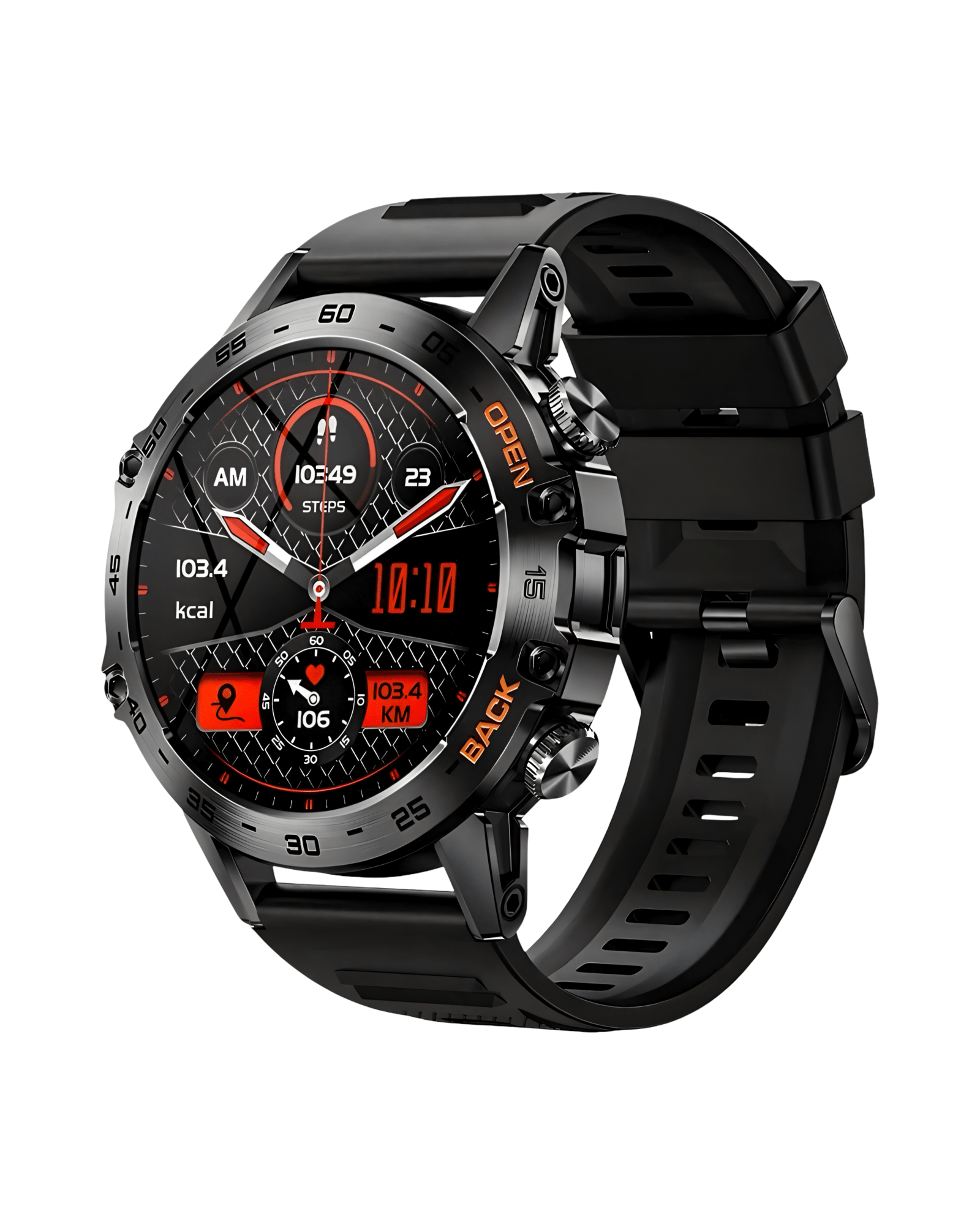 Muski pametni sat Military NX10 Metal Black ⌚️