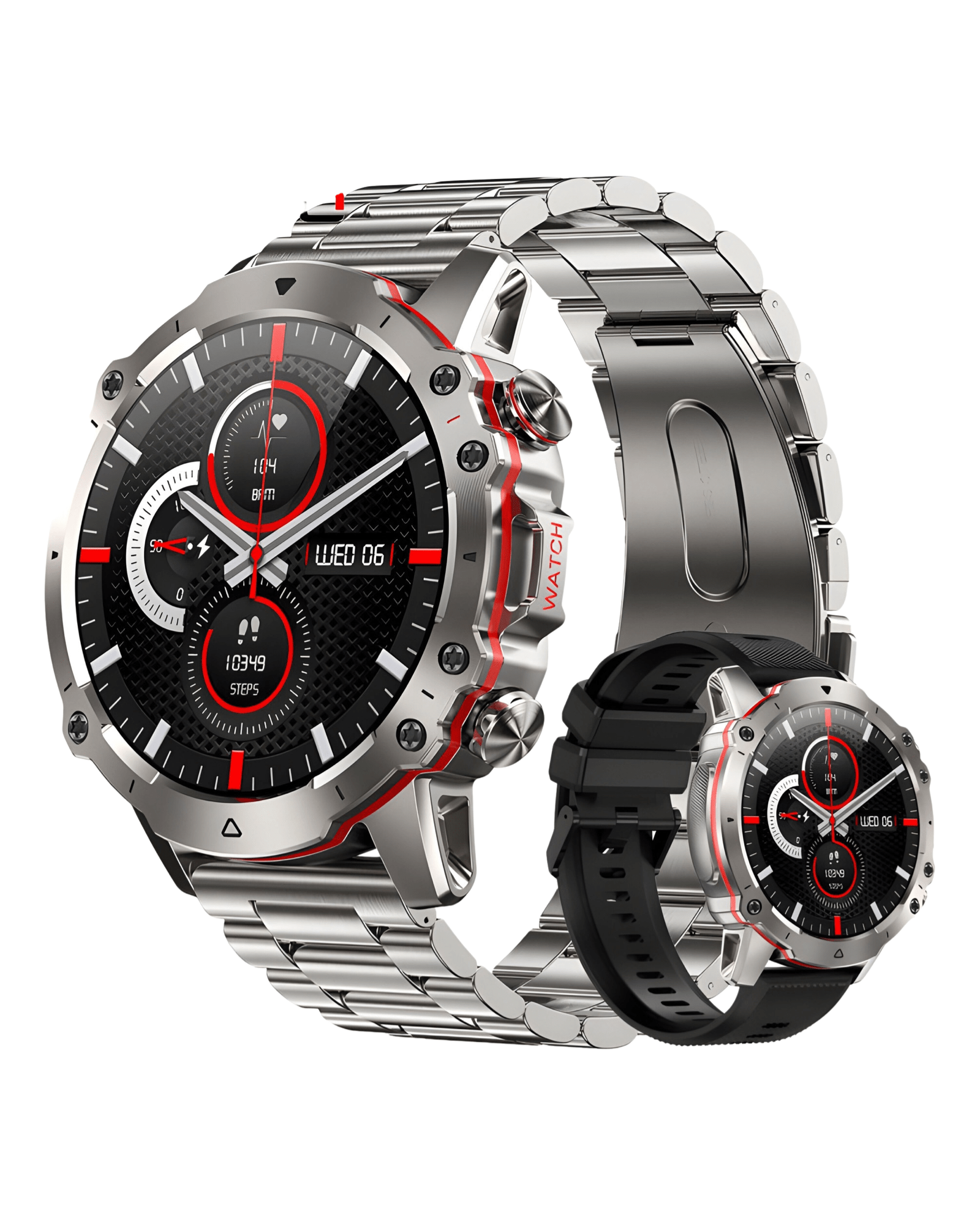 Muški Pametni Sat - Military ST1 Metal Silver