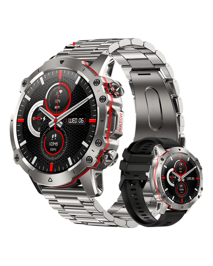 Muški Pametni Sat - Military ST1 Metal Silver