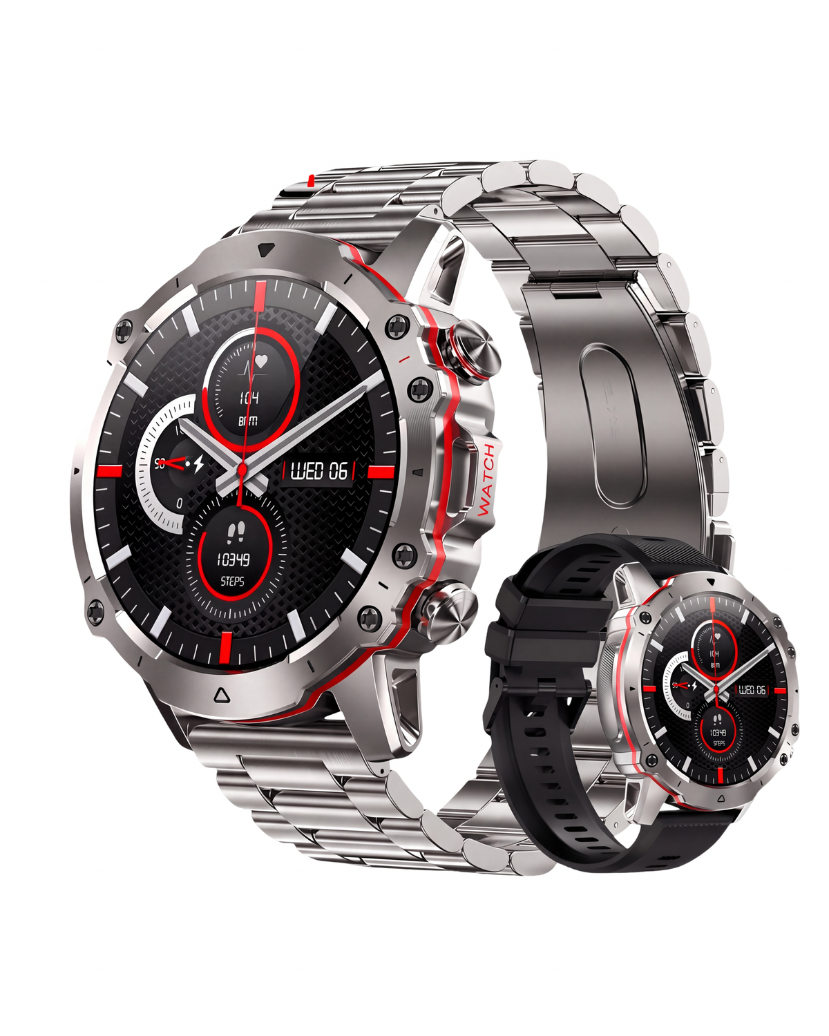 Muški Pametni Sat - Military ST1 Metal Silver