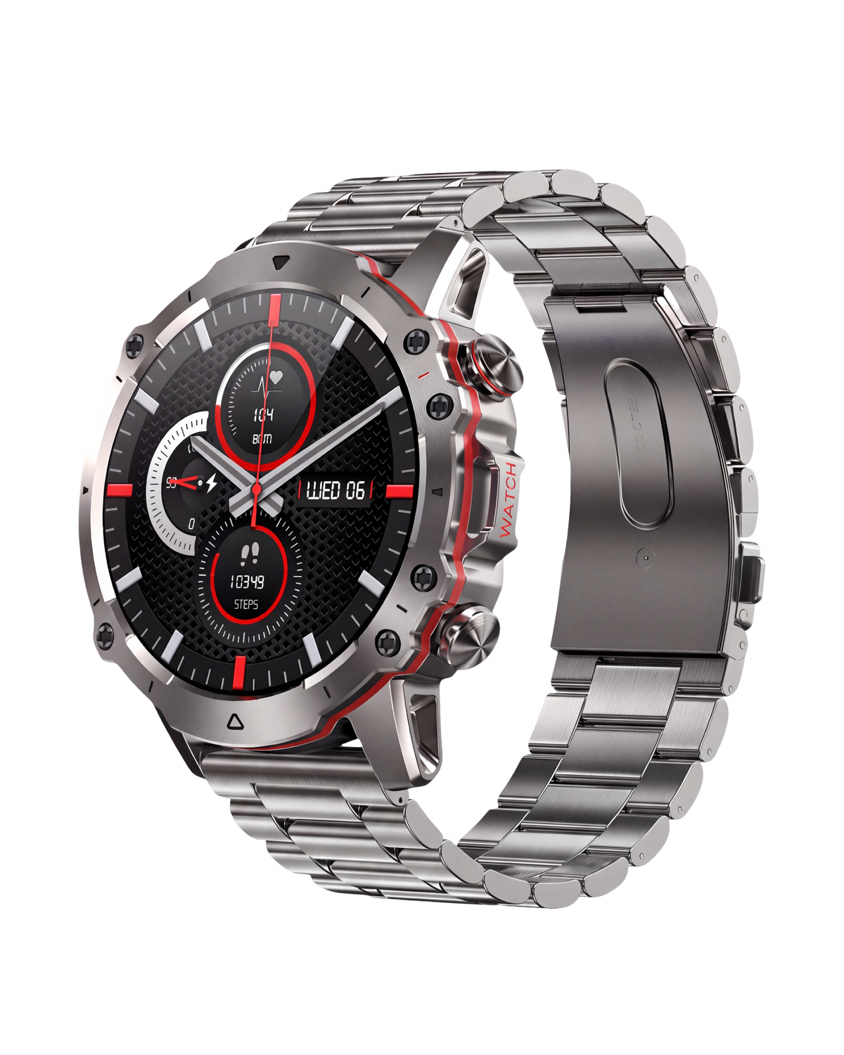 Muški Pametni Sat - Military ST1 Metal Silver