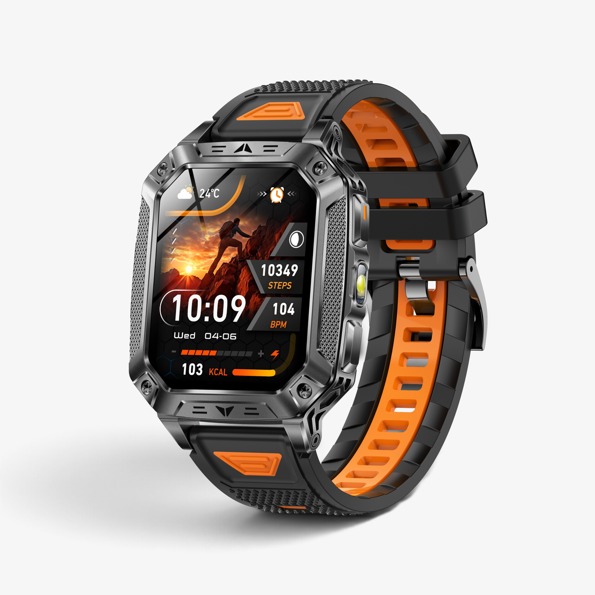 Muški Pametni Sat Orvex AK86 - Black/Orange