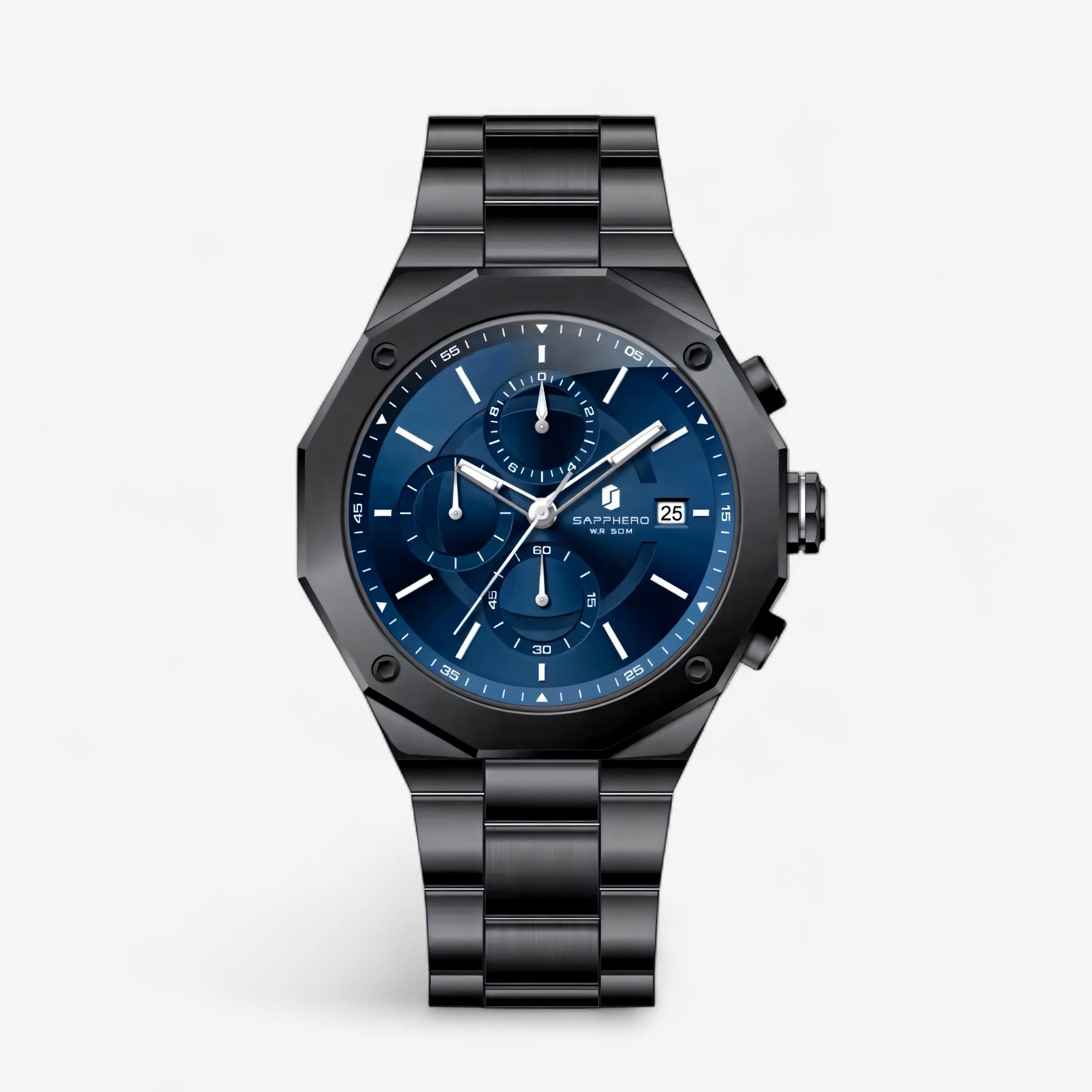 Muški Poslovni sat Sapphero SO2203 - Crno-Plava Boja