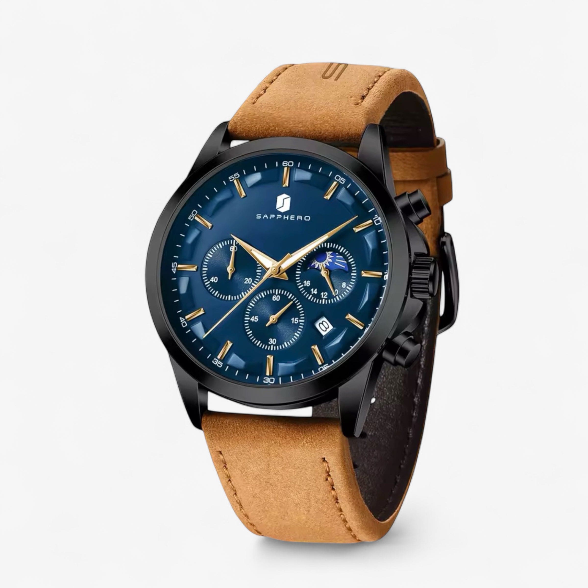 Muški Poslovni Sat Sapphero SO2214 - Braon/Plava