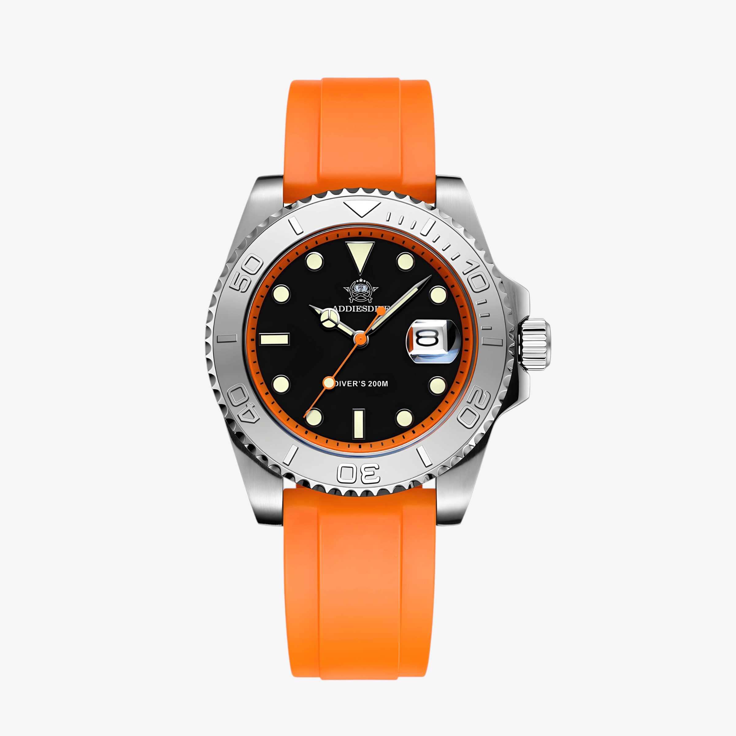 Muški Ronilački Sat ADDIESDIVE AD2040 - Silver/Orange