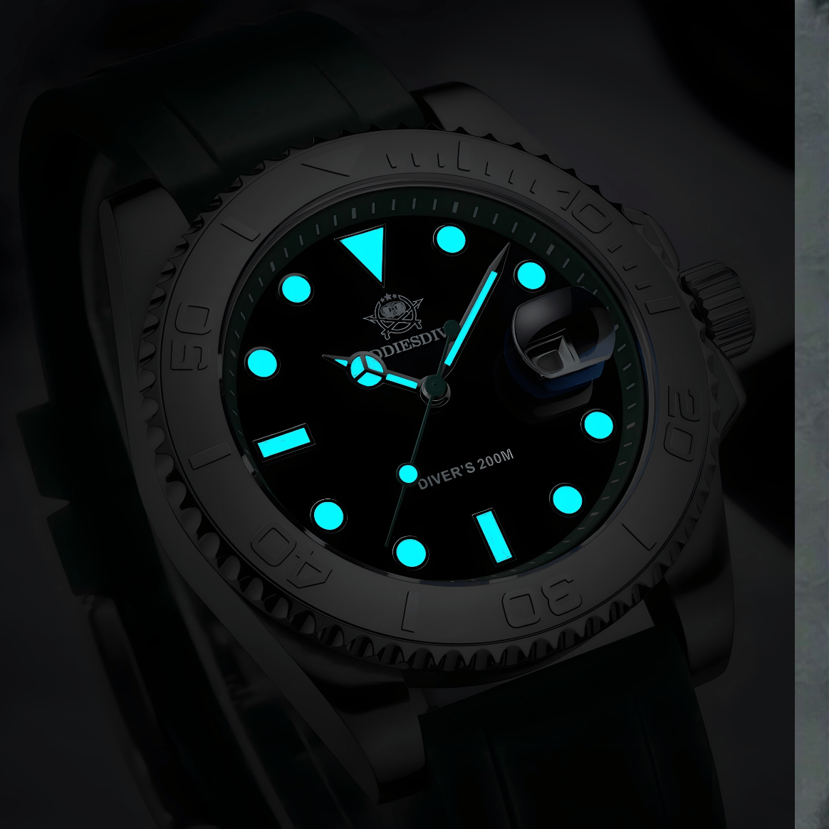 Muški Ronilački Sat ADDIESDIVE AD2040 - Silver/Yellow