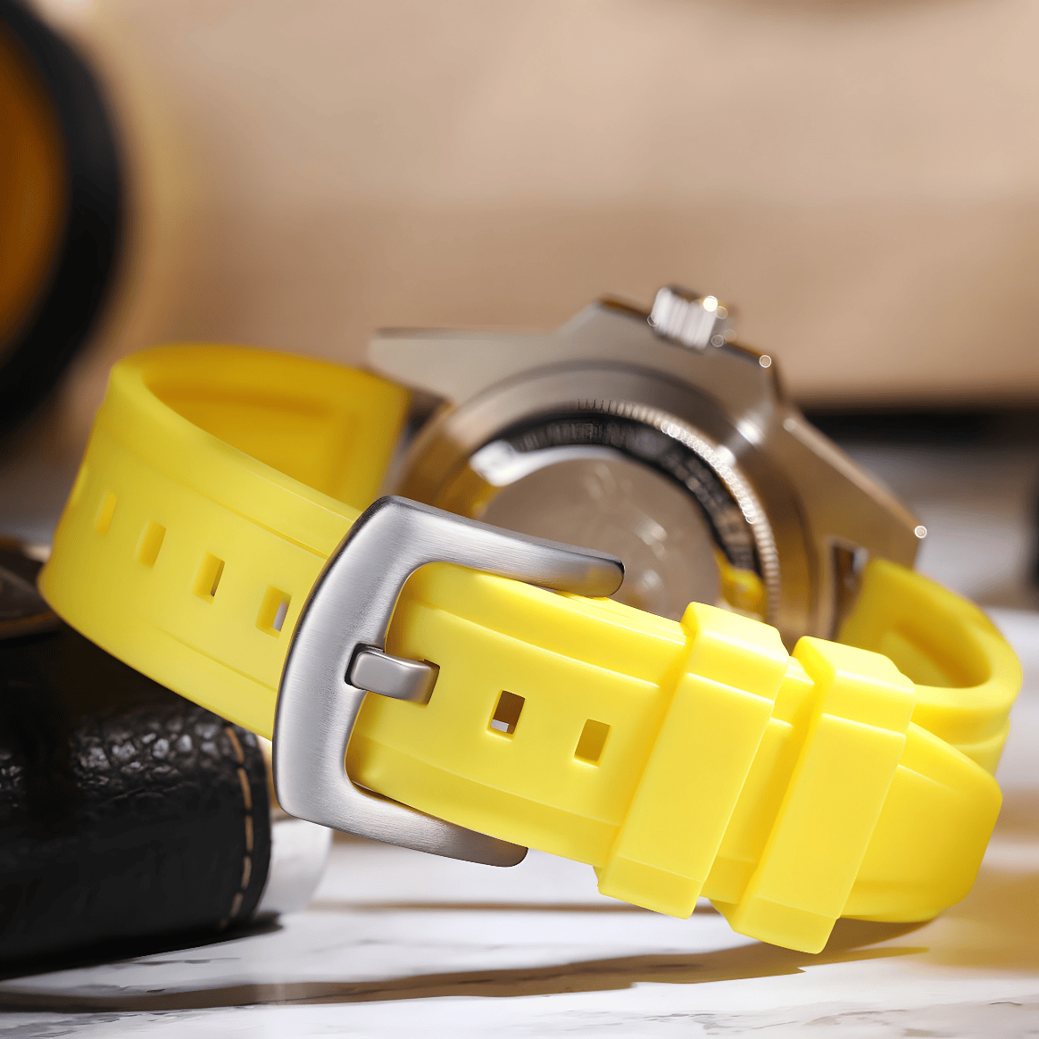 Muški Ronilački Sat ADDIESDIVE AD2040 - Silver/Yellow