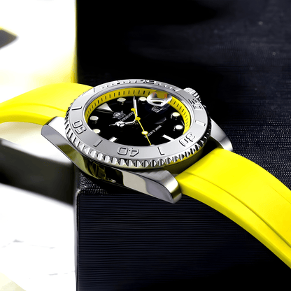 Muški Ronilački Sat ADDIESDIVE AD2040 - Silver/Yellow