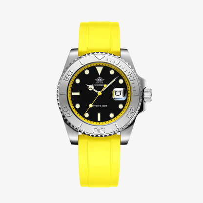 Muški Ronilački Sat ADDIESDIVE AD2040 - Silver/Yellow