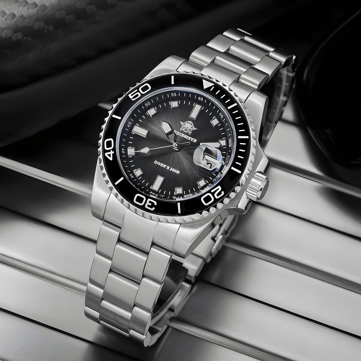 Muški Ronilački Sat ADDIESDIVE AD2089 - Black