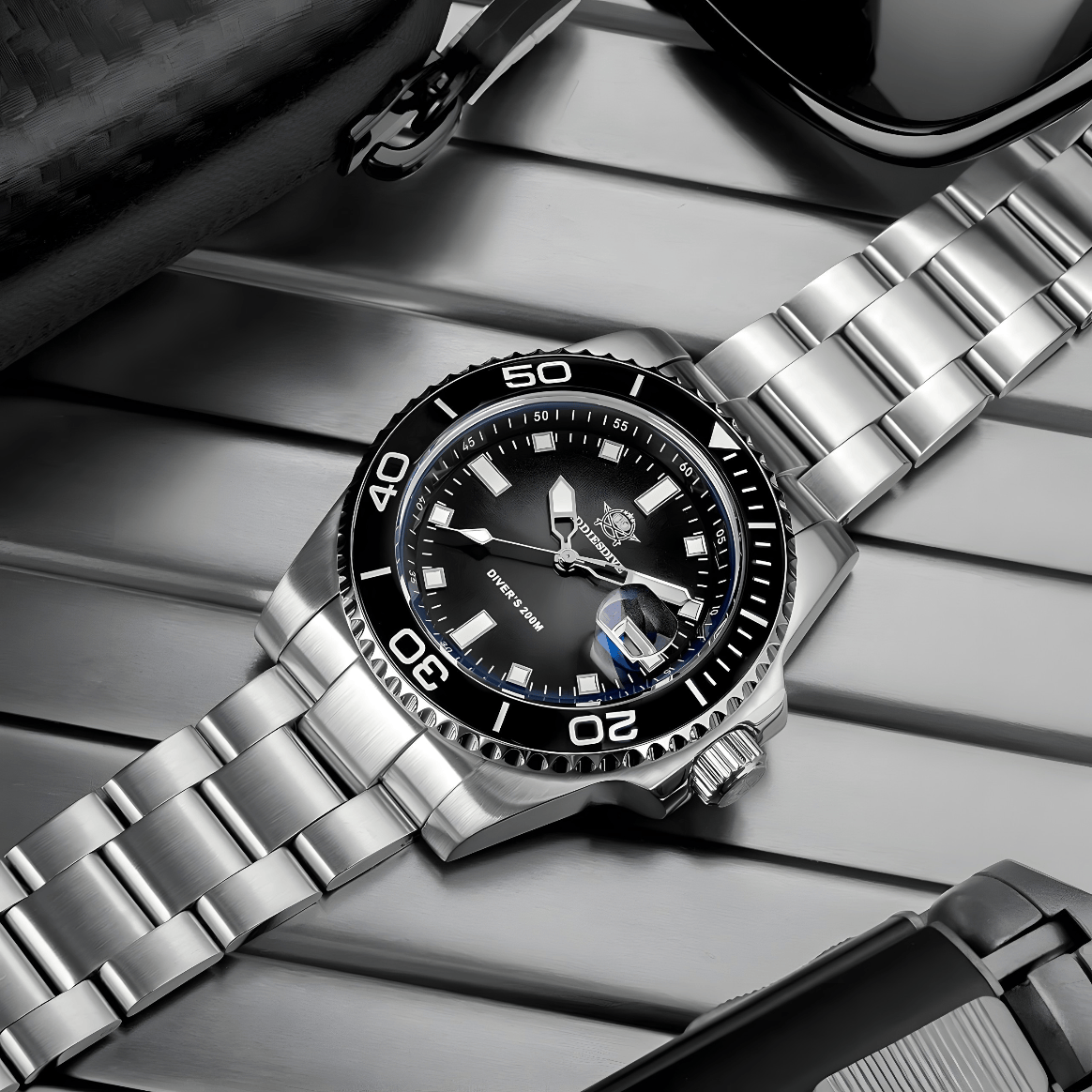 Muški Ronilački Sat ADDIESDIVE AD2089 - Black