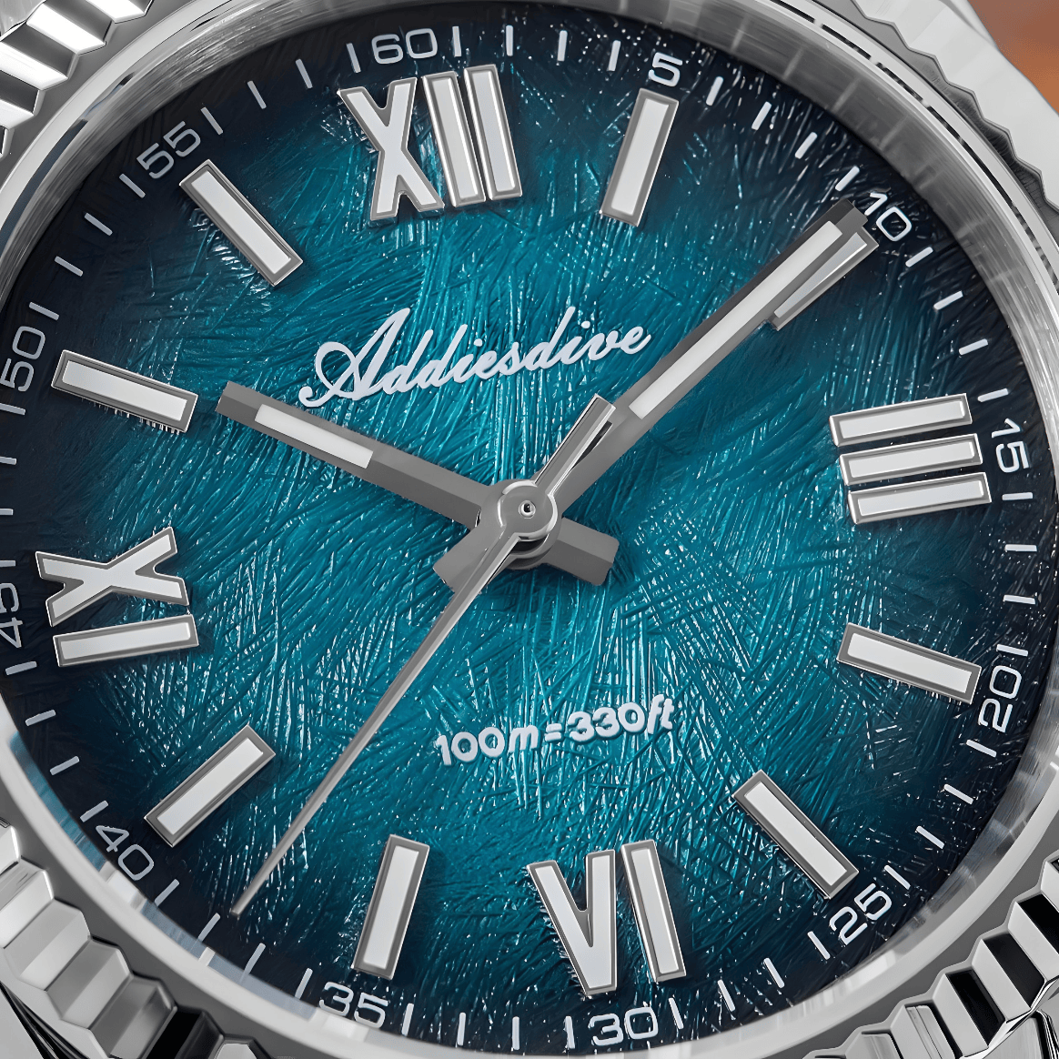 ADDIESDIVE AD2512 poslovni muški sat, jasan prikaz plavog brojčanika sa rimskim indeksima i elegantnim dizajnom