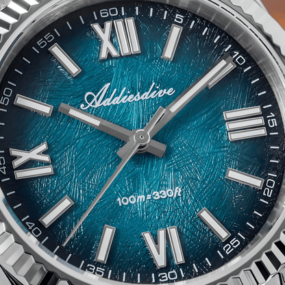 ADDIESDIVE AD2512 poslovni muški sat, jasan prikaz plavog brojčanika sa rimskim indeksima i elegantnim dizajnom