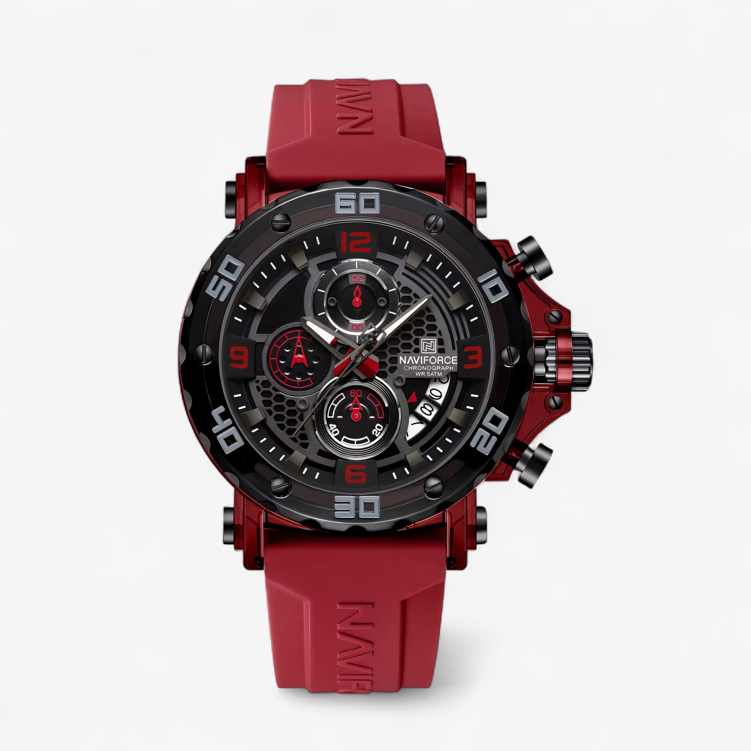 Muški sat NaviForce NF7123 - Crvena Boja