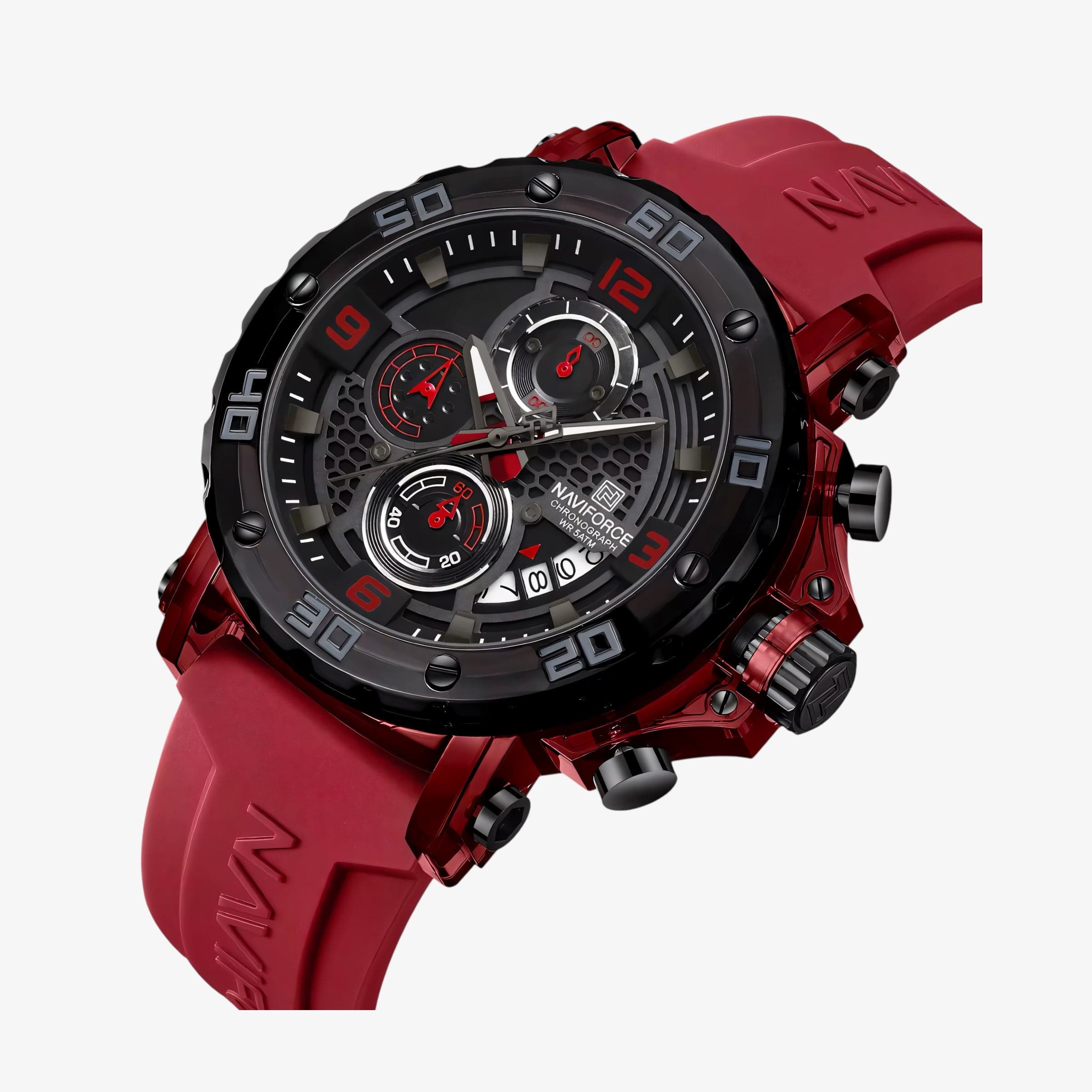 Muški sat NaviForce NF7123 - Crvena Boja