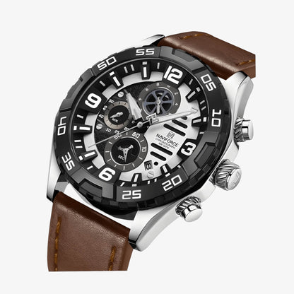Muški Sat NaviForce NF8043 - Braon-Srebrna Boja