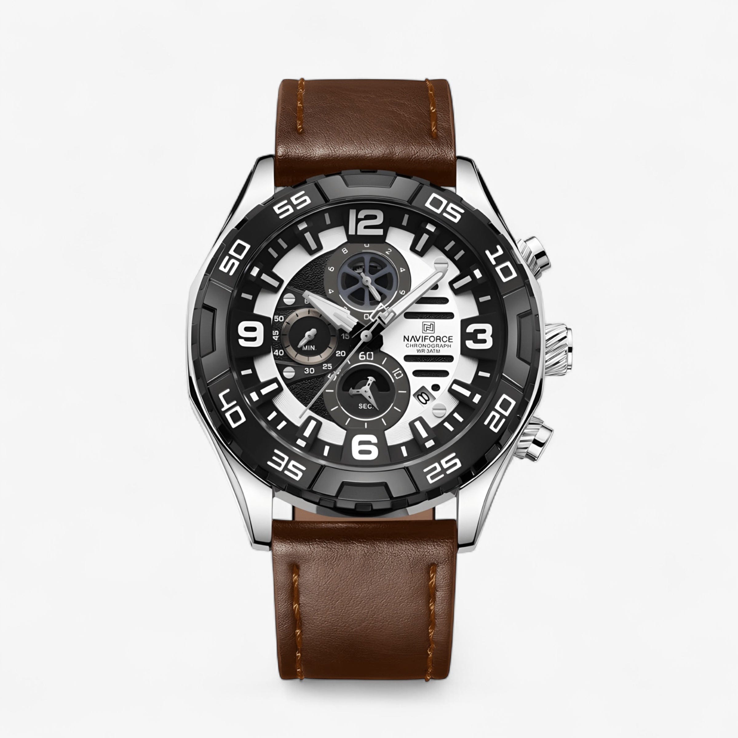 Muški Sat NaviForce NF8043 - Braon-Srebrna Boja