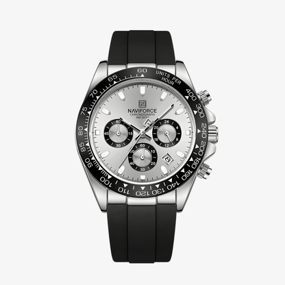 Muški Sat NaviForce NF8054 Daytona - Srebrna Boja
