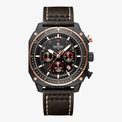 Muški Sat Naviforce NF8057 Pilot’s - Braon-Zlatna Boja