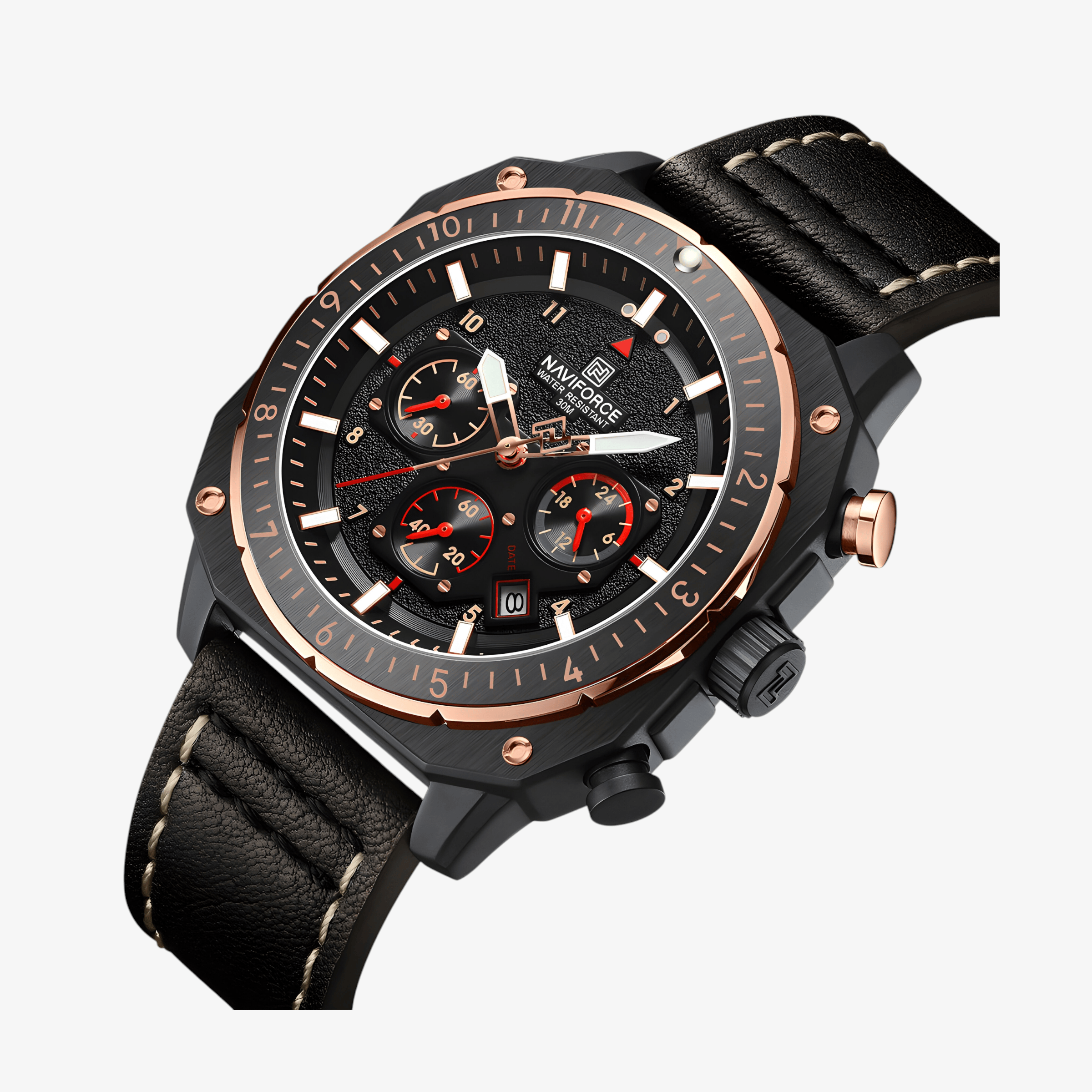 Muški Sat Naviforce NF8057 Pilot’s - Braon-Zlatna Boja