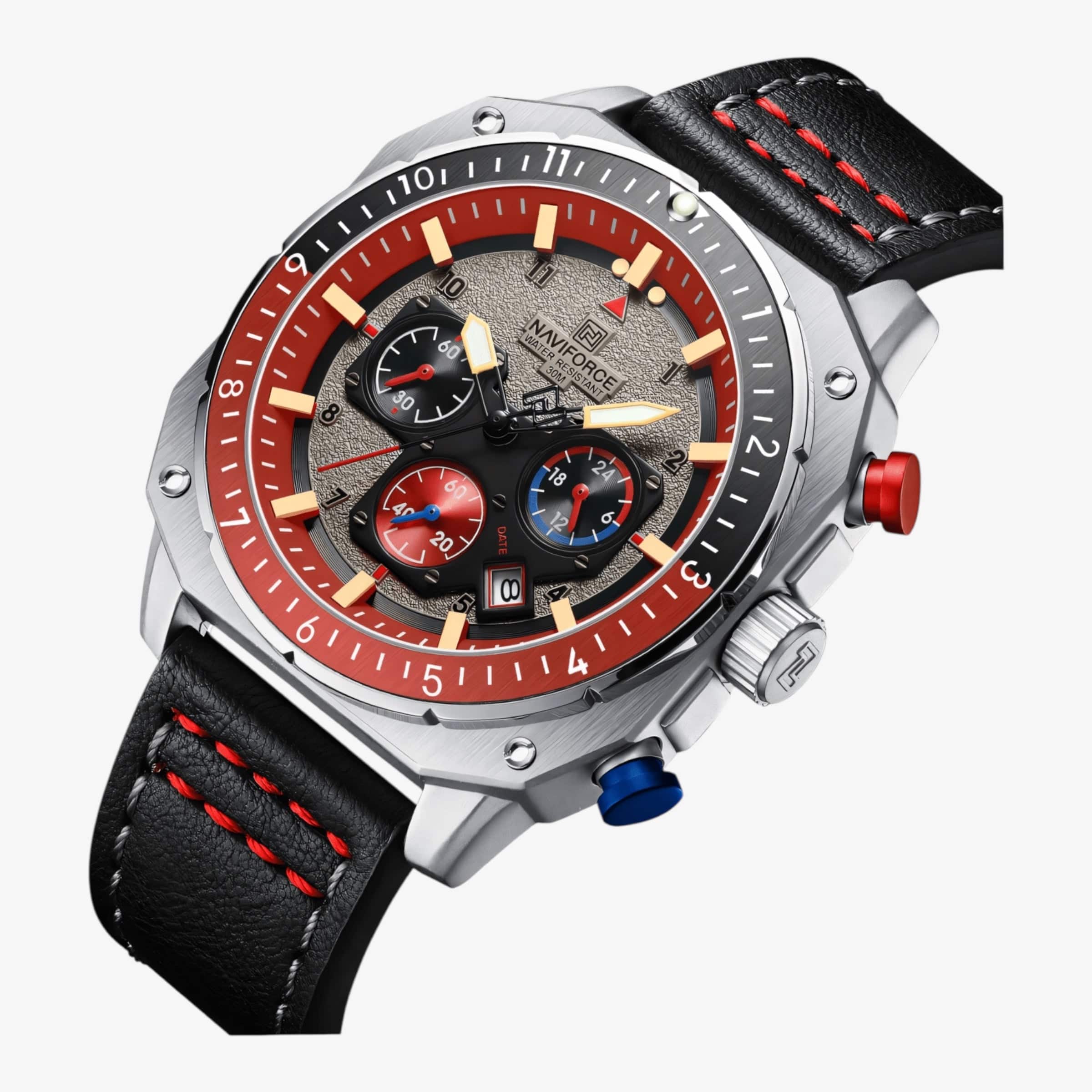 Muški Sat NaviForce NF8057 Pilot’s - Crvena Boja