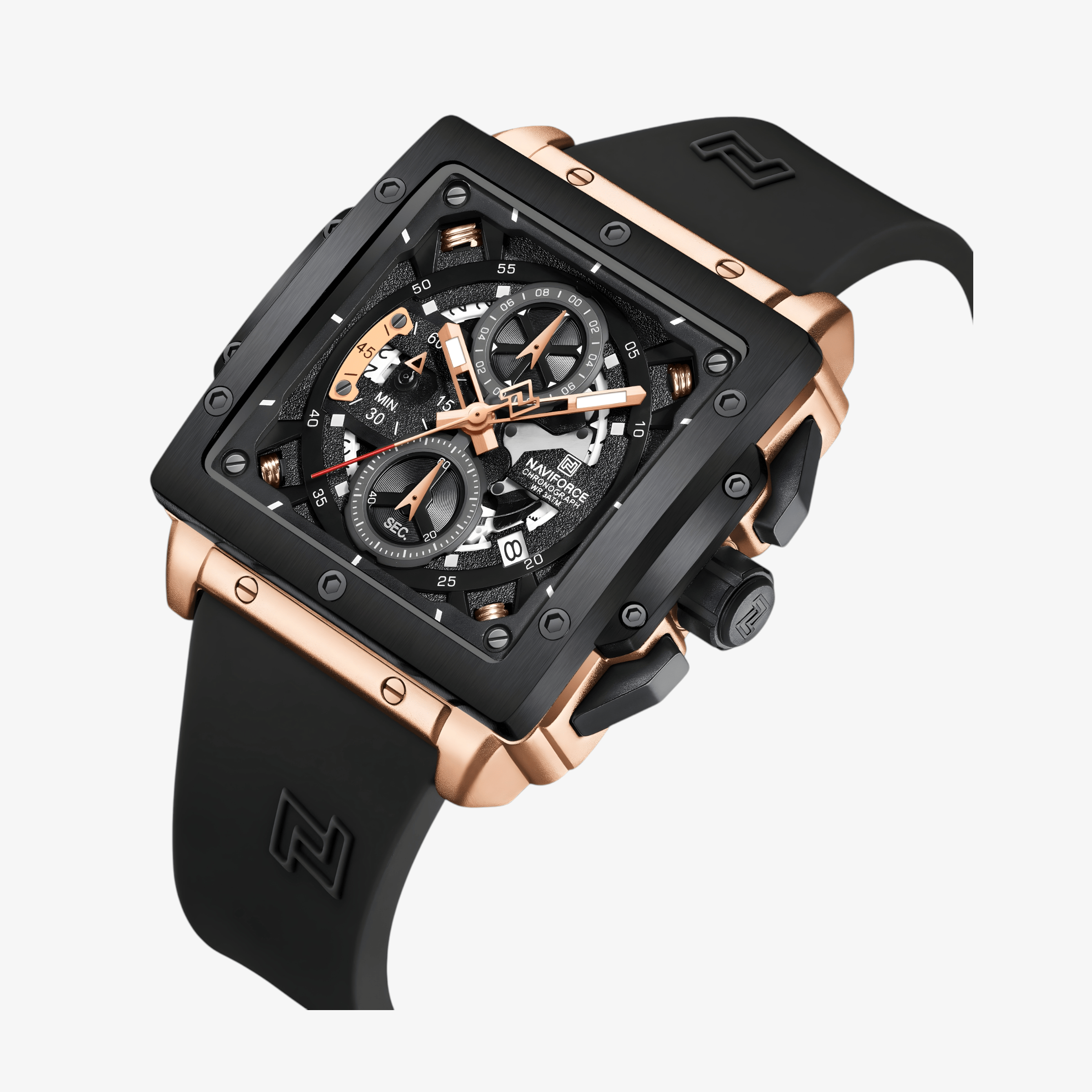 Muški sat NaviForce NF8064 Arrival - Black-Gold