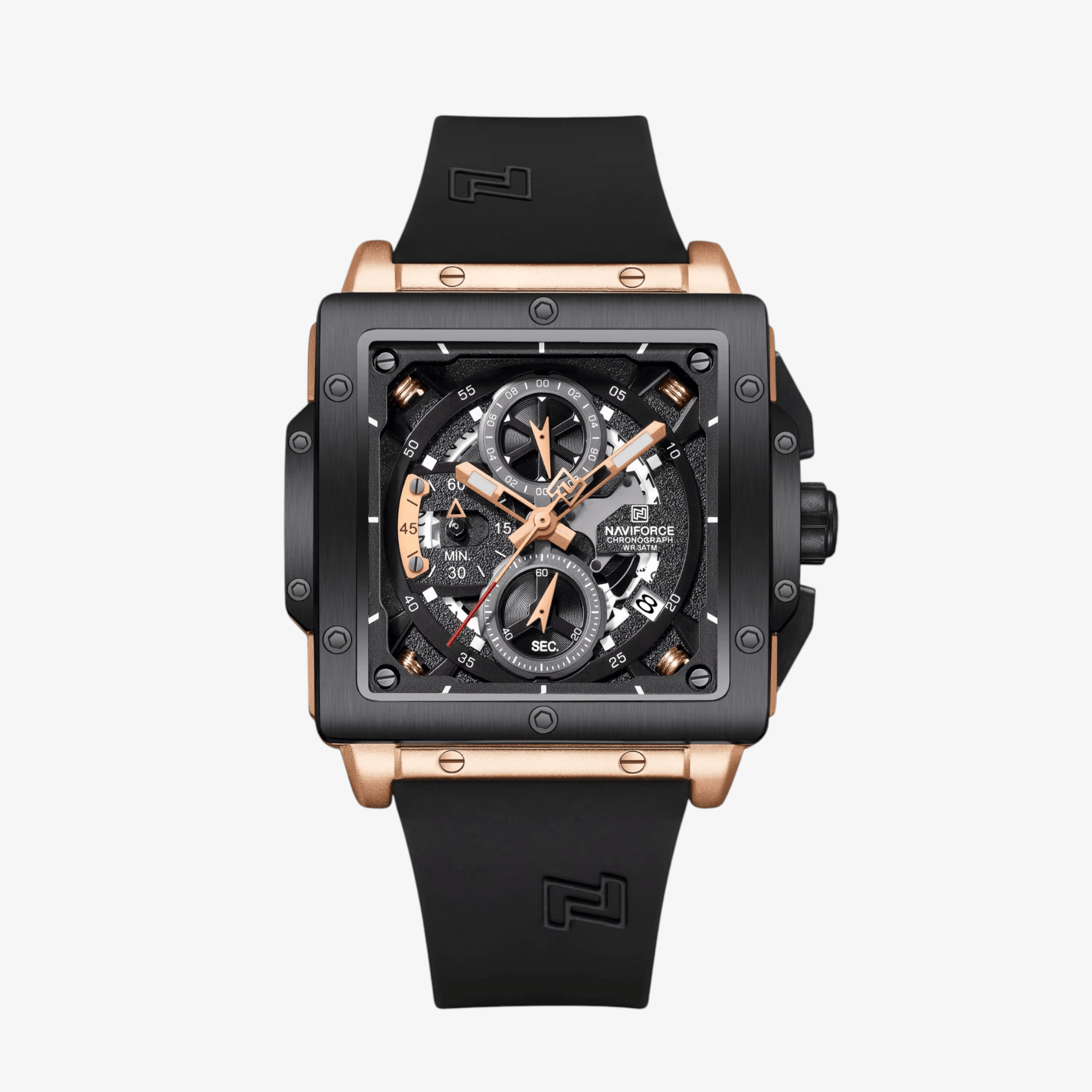 Muški sat NaviForce NF8064 Arrival - Black-Gold