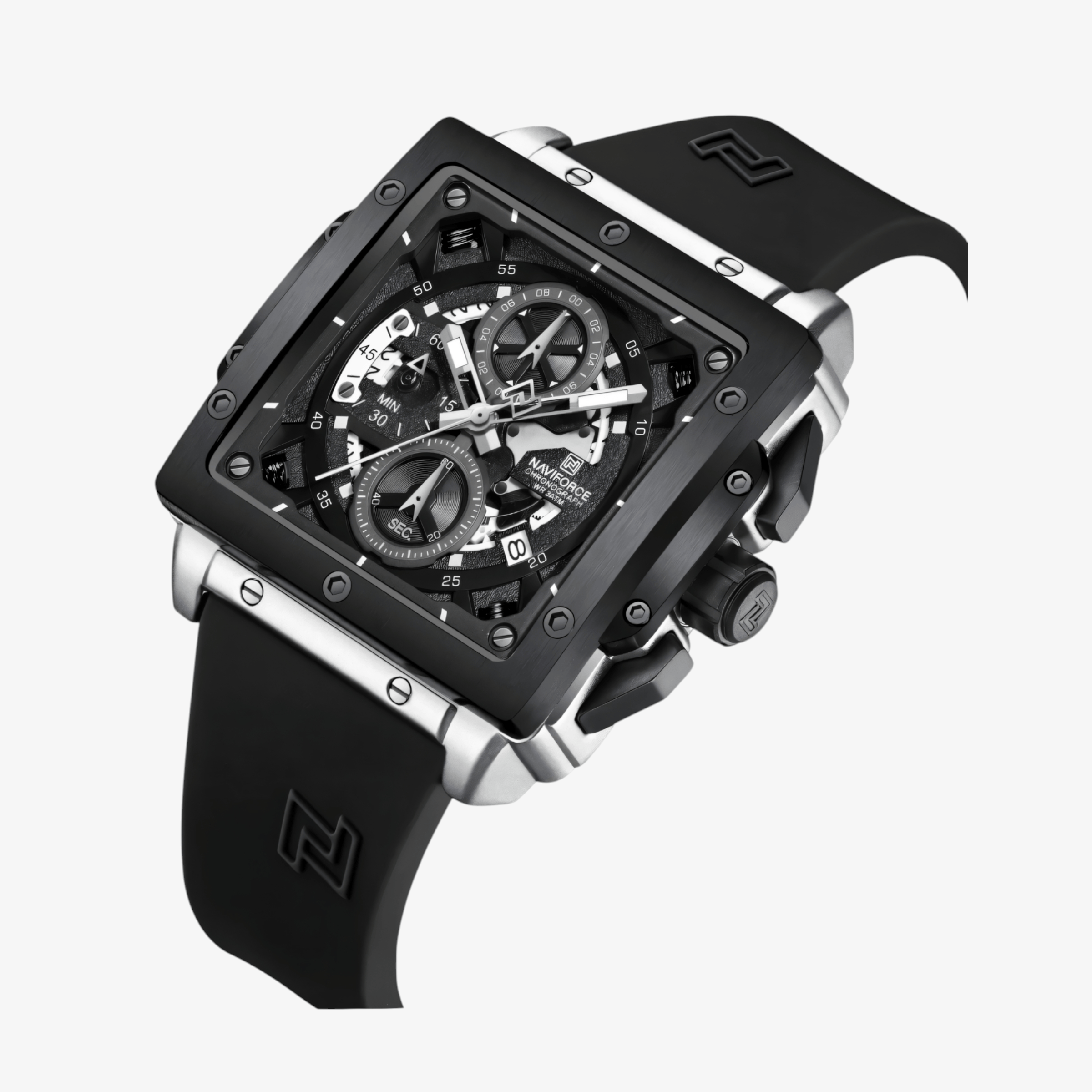Muški sat NaviForce NF8064 Arrival - Black-Silver