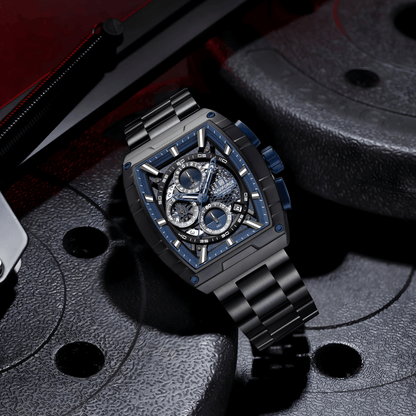 NaviForce NF8066 Titan muški sat sa plavim brojčanikom, stainless steel kućište i metalna narukvica