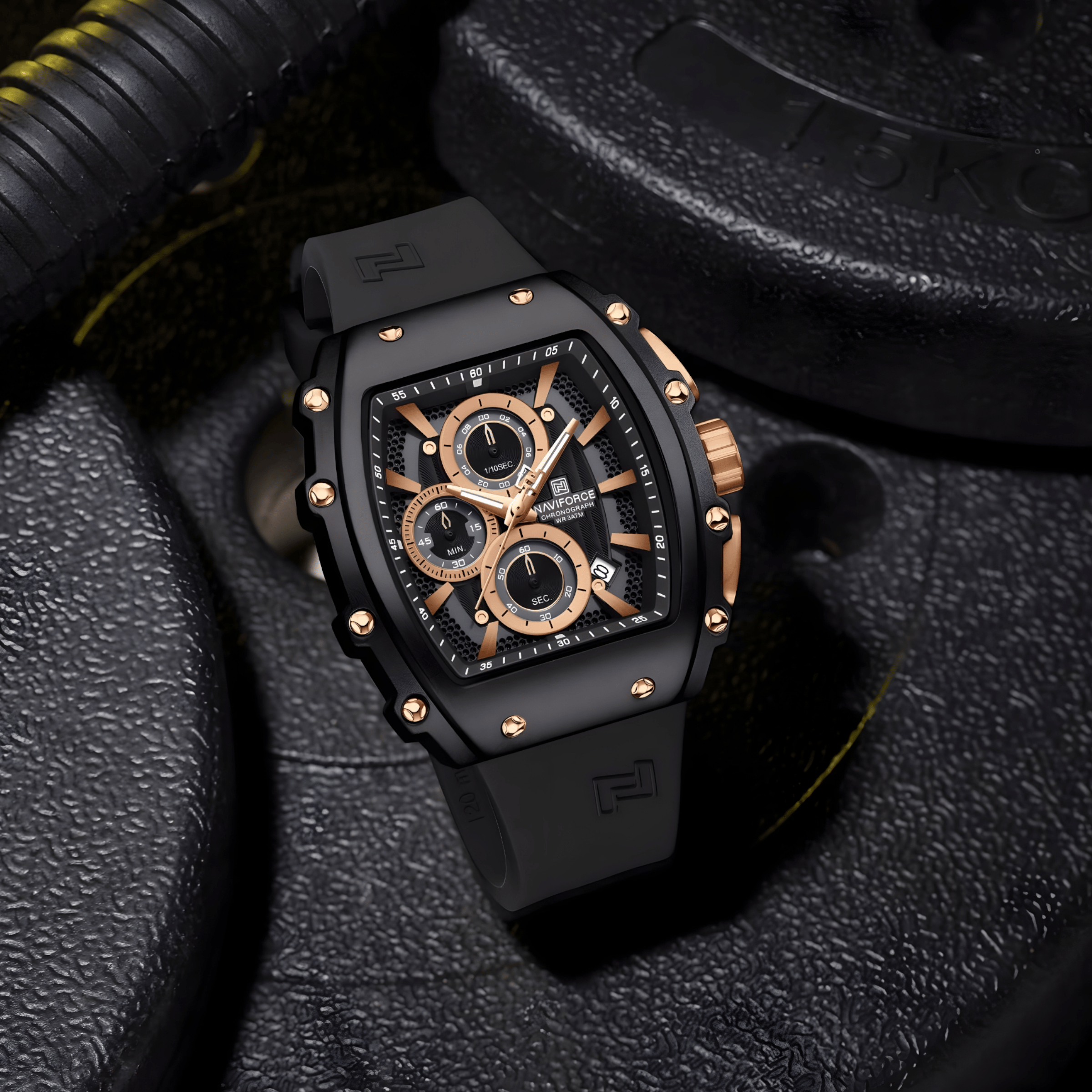 Muški Sat NaviForce NF8070 Armox - Black-Rose Gold