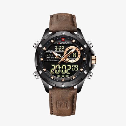 Muški sat NaviForce NF9208 - Braon Boja