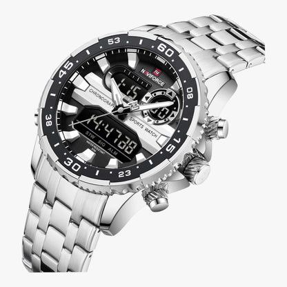 Muški Sat Naviforce NF9234 – Srebrno-Crna Boja