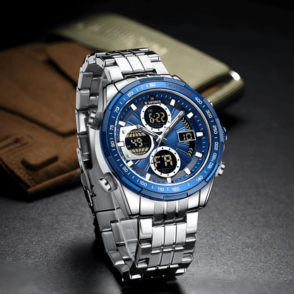 Muški Sat NaviForce Ranger NF9197 Metal – Plava Boja