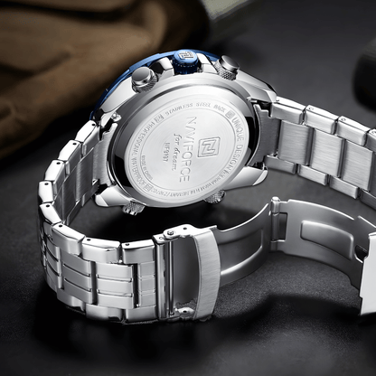 Muški Sat NaviForce Ranger NF9197 Metal – Plava Boja