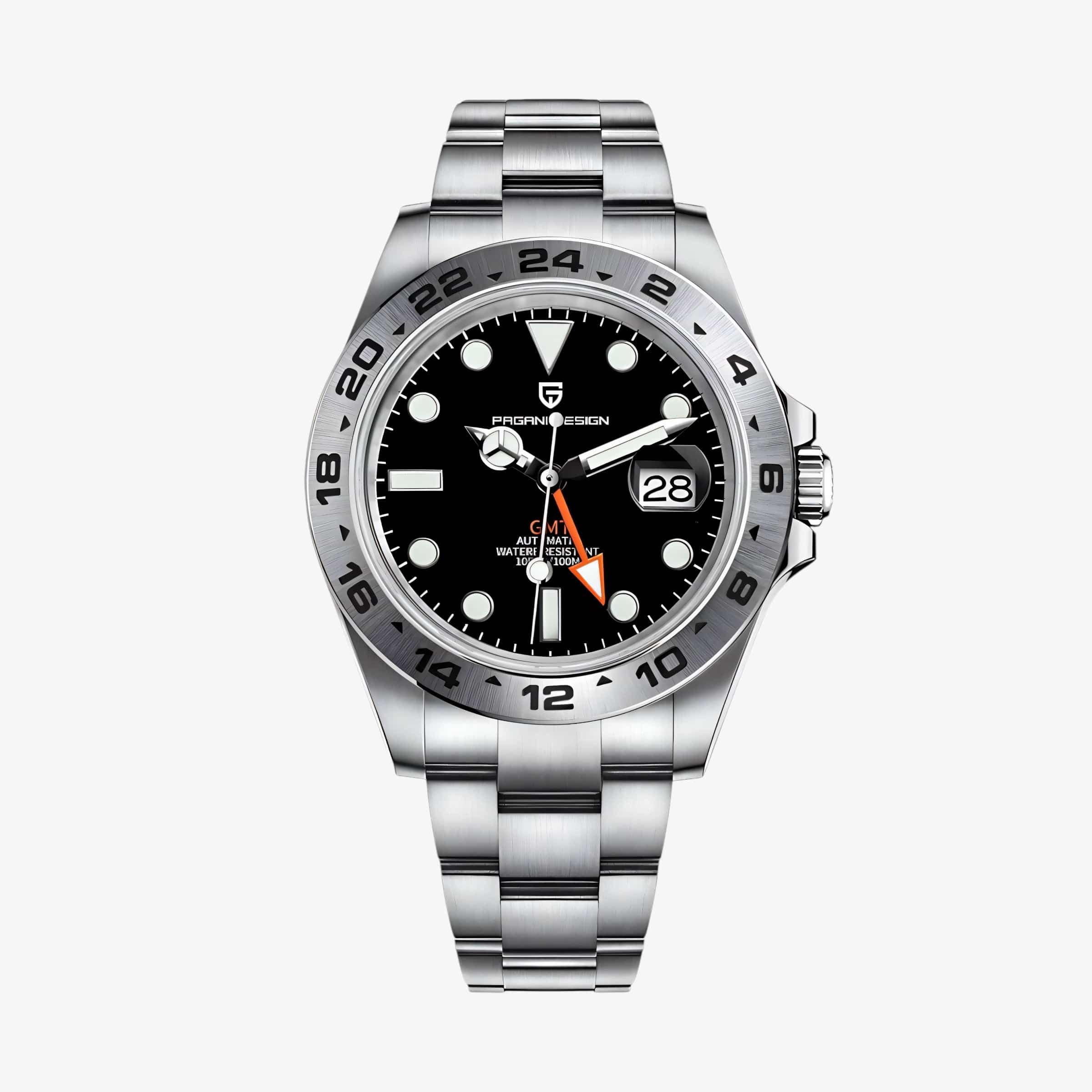 Muški Sat Pagani Design PD-1682 Automatik - Black Explorer GMT