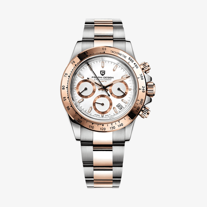 Muški Sat Pagani Design PD1644 Daytona Metal - Rose Gold/White