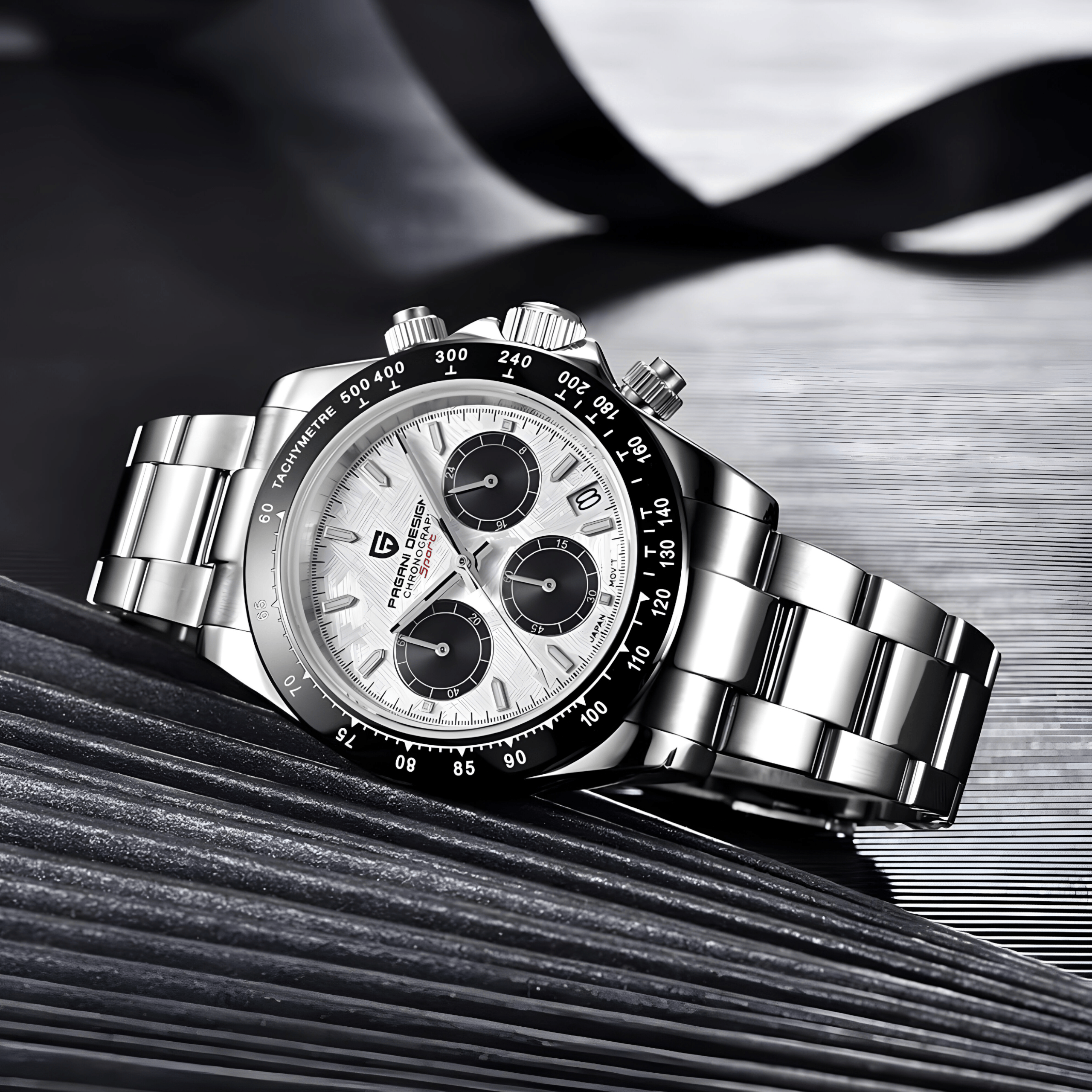 Muški Sat Pagani Design PD1644 Daytona Metal - Silver