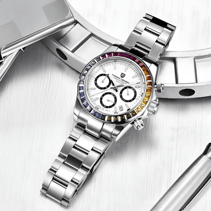 Muški Sat Pagani Design PD1644 Daytona Rainbow - White