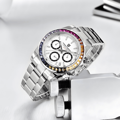 Muški Sat Pagani Design PD1644 Daytona Rainbow - White