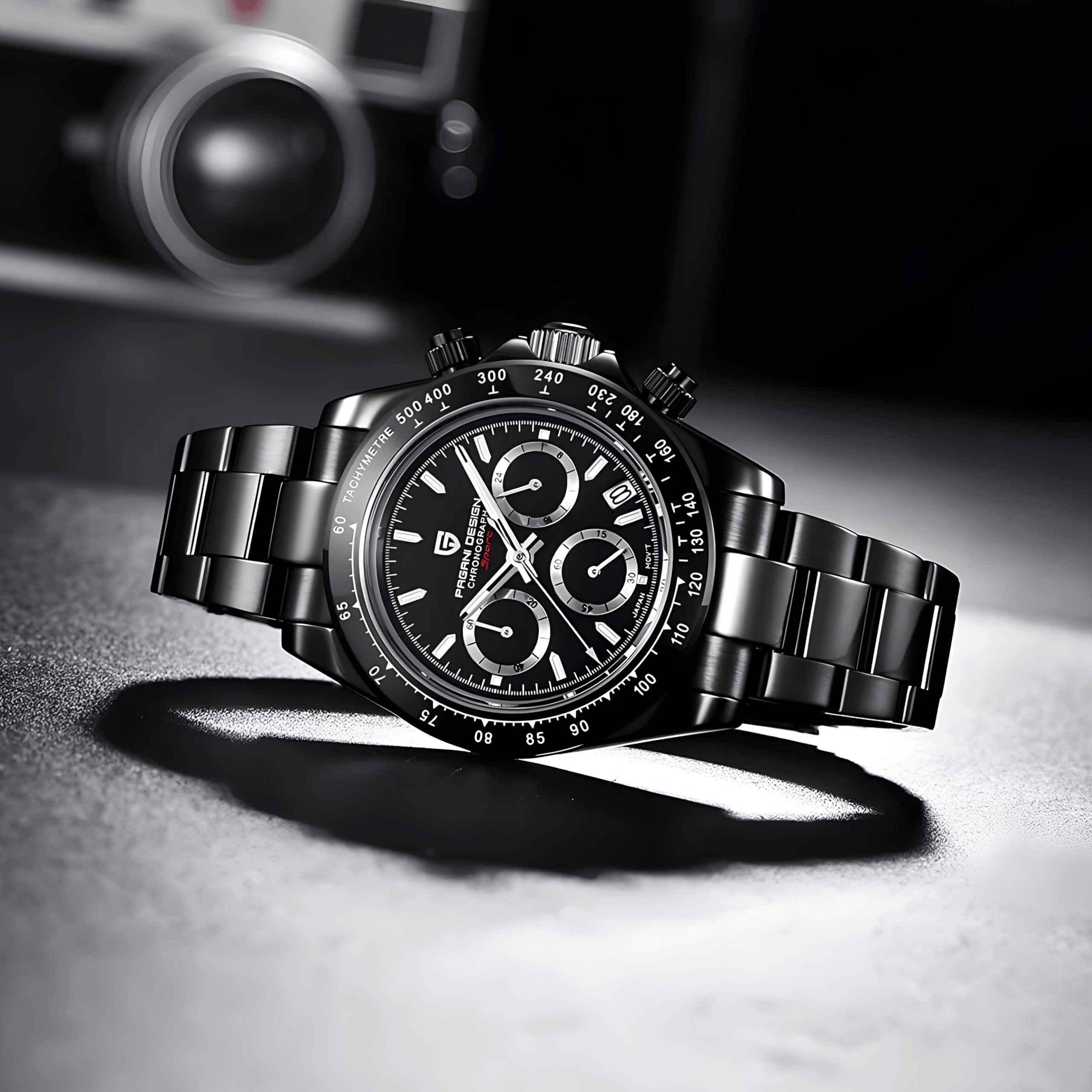 Muški Sat Pagani Design PD1664 Daytona Metal - Black