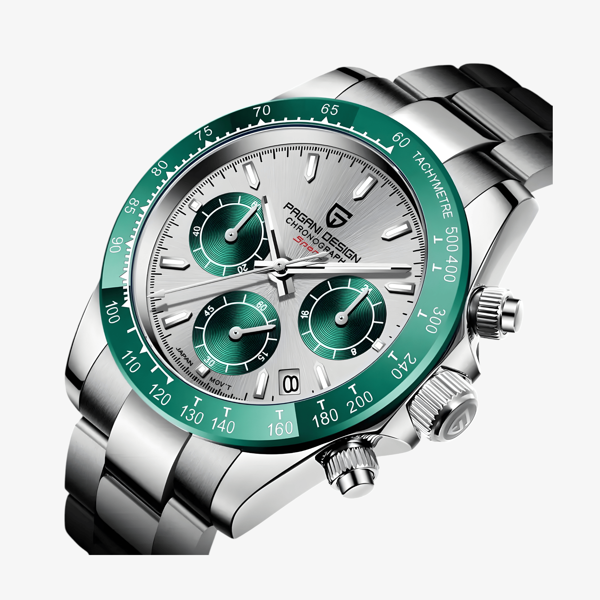 Muški Sat Pagani Design PD1664 Daytona Metal - Green