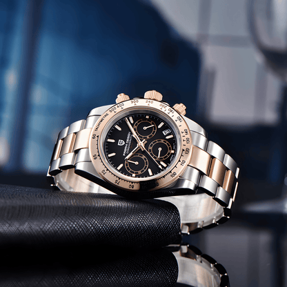 Muški Sat Pagani Design PD1664 Daytona Metal - Rose Gold/Black