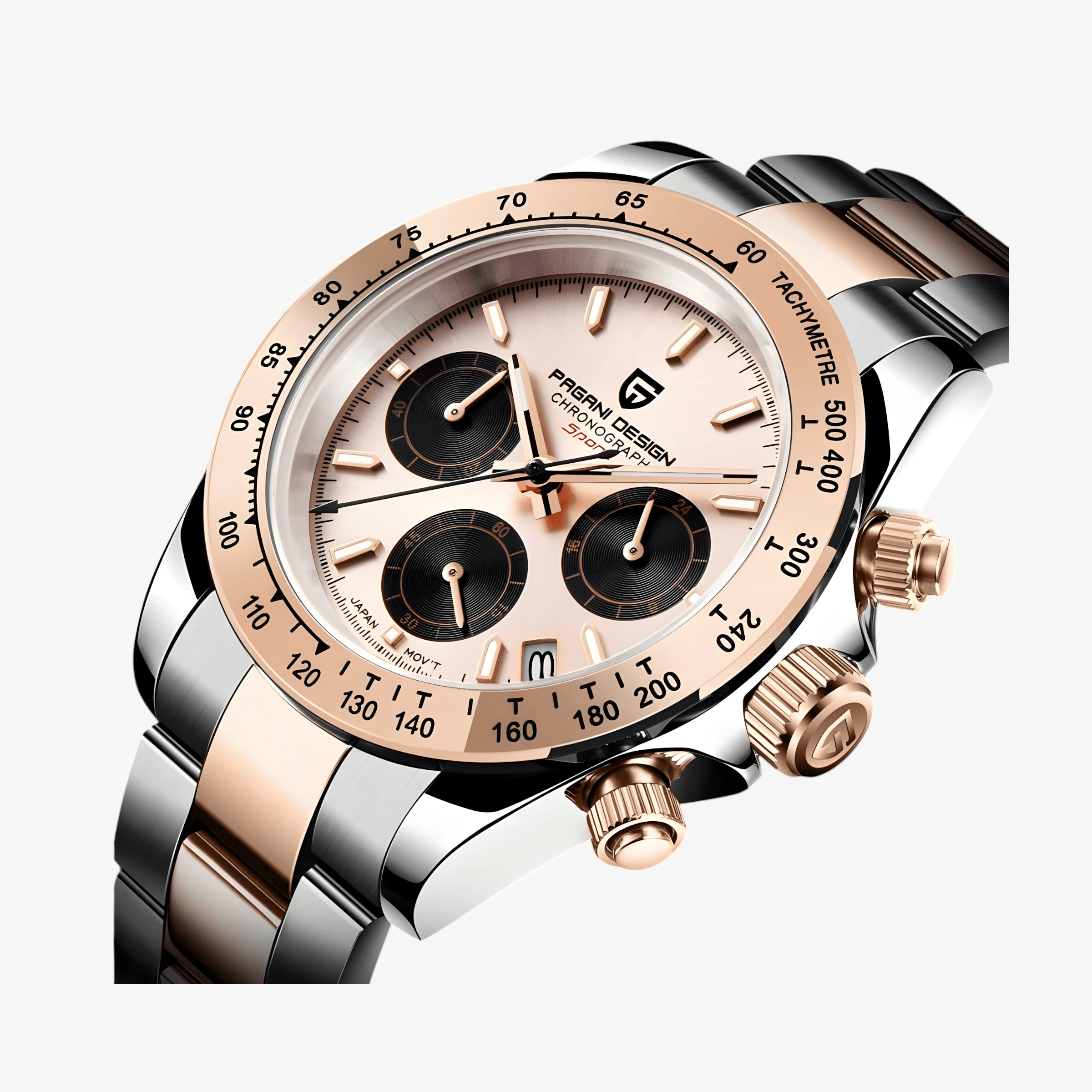 Muški Sat Pagani Design PD1664 Daytona Metal - Rose Gold
